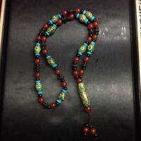 New natural Tibet to pure agate 369 eye drop necklace sweater chain transshipment beads