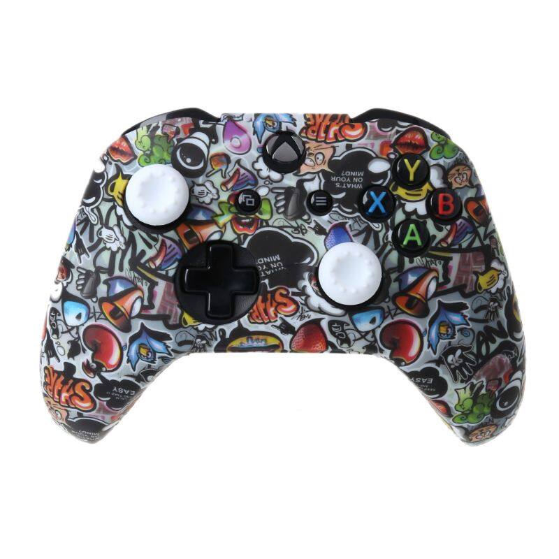1Set Silicone Protective Skin Case Cover Grips Cap for XBox One X S Controller Protector Gaming Accessories