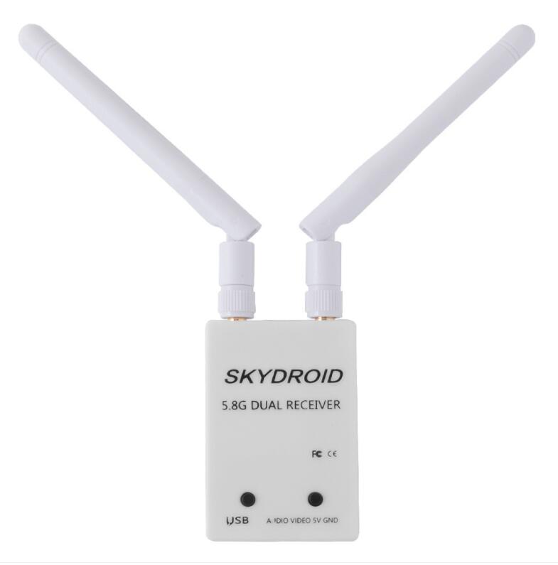 Fuav uvc dual / single antenna control otg 5.8g 150ch full channel fpv receiver w/audio for rc parts