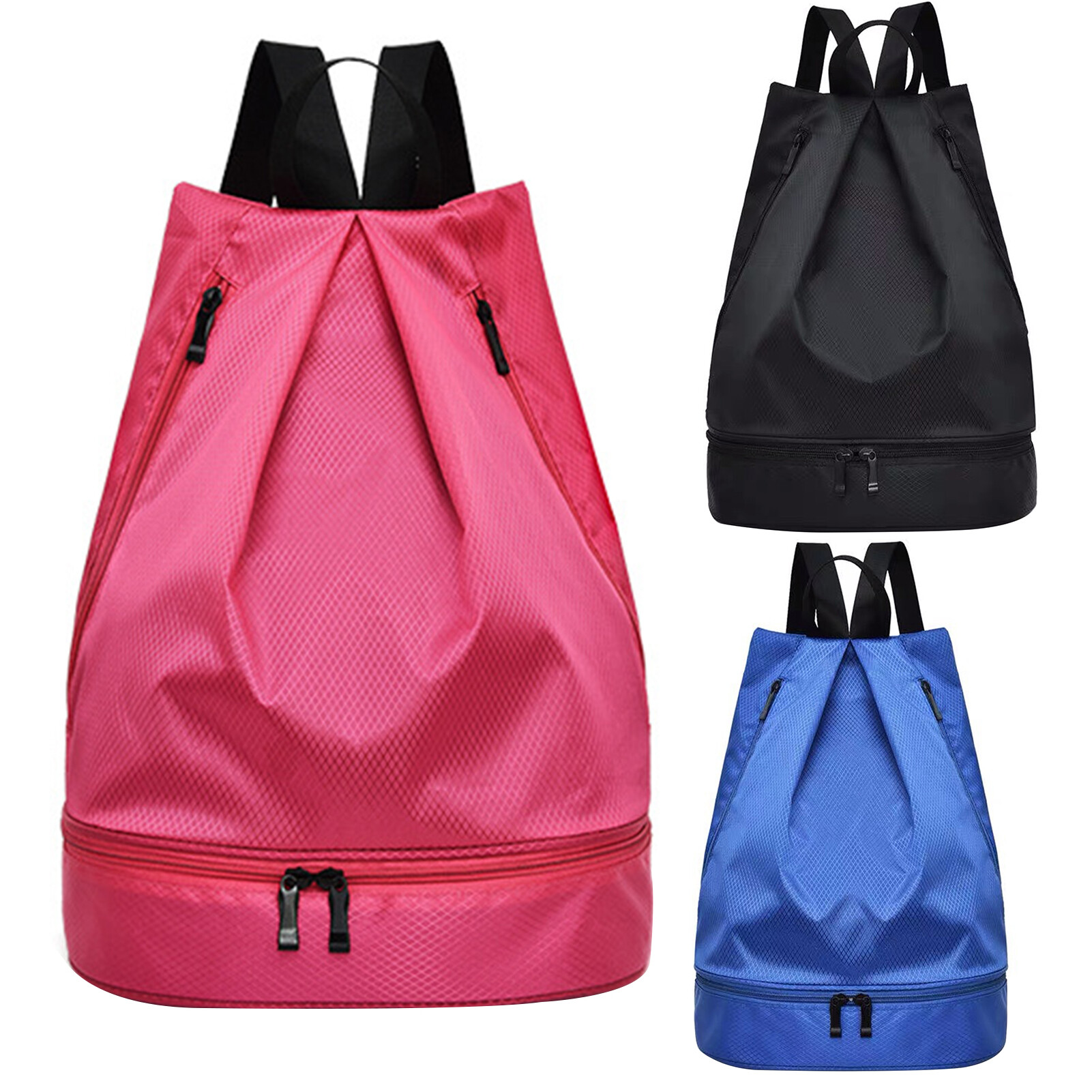 Honrane Swimming Waterproof Dry-Wet Separation Beach Backpack with Shoe Compartment