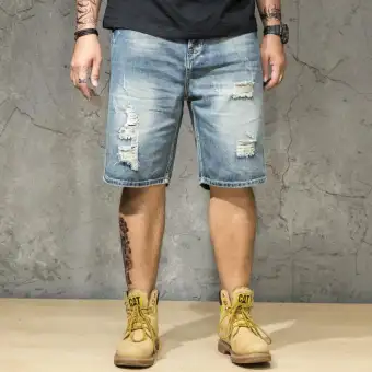 men's ripped relaxed fit jeans