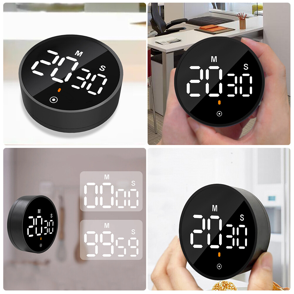 Đồng Hồ Bấm Giờ Đếm Ngược Fansline Đồng Hồ Đo Thời Gian Ma-Gnetic Đếm Ngược & Đếm Ngược Kỹ Thuật Số Tính Toán Âm Lượng & Độ Sáng Màn Hình LED Lớn Có Thể Điều Chỉnh Cài Đặt Xoay Với Chức Năng Bấm Giờ Chế Độ Tắt Tiếng