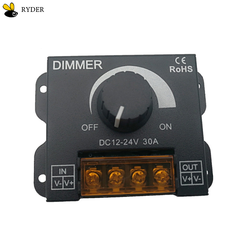 Controller Soft Stable Pwm Digital Dimming For Led Light Bar Led 24v Switch Led Dimmer 30a Regulator Adjustable 360w 12v