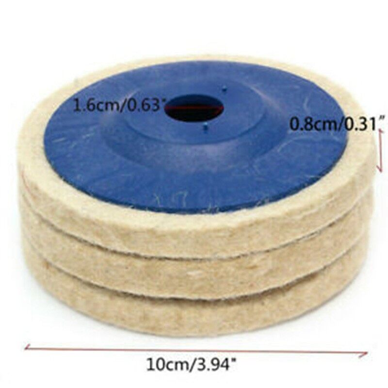 100mm 4in wool felt polishing wheel polishing disc pad for corner
