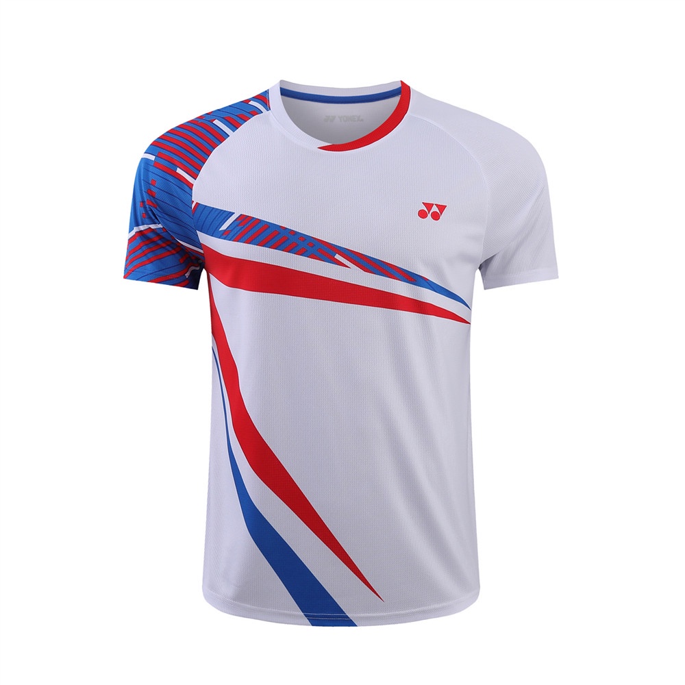 New Quick-drying Badminton Wear Men and Women 6219 Training Competition Tennis Table Tennis Wear Sports Shirt