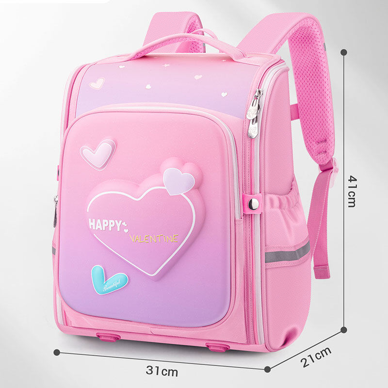 HOBIBEAR Pupils, astronauts, unicorns, loving smiles, one-piece hard-shell schoolbags, backpacks for grades one to six.