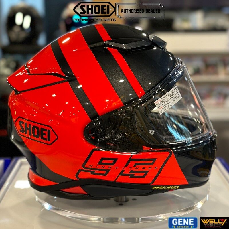 SHOEI NXR2 (Z-8) MM93 Track TC 1 Red Grey Top Performance Sport