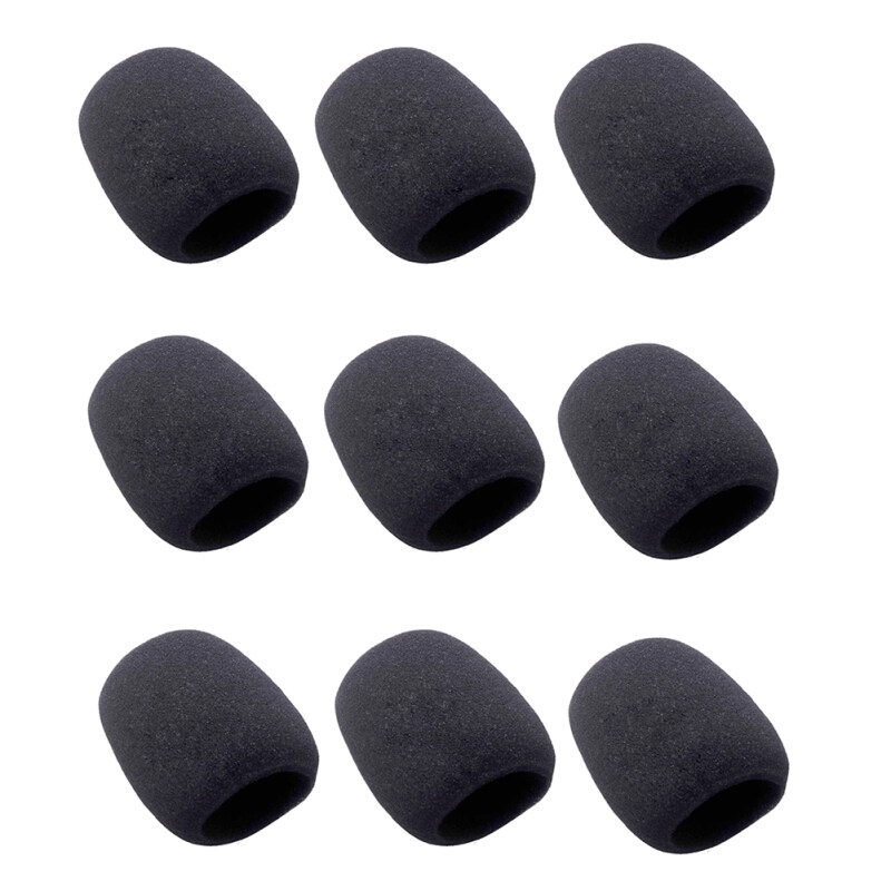 9pcs Microphone Windscreen Soft Foam Mic Cover Professional Karaoke DJ Microphone Cover Parts Singapore