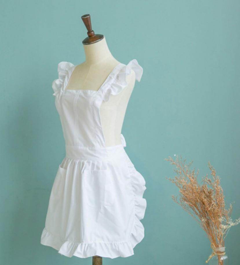 white pinafore