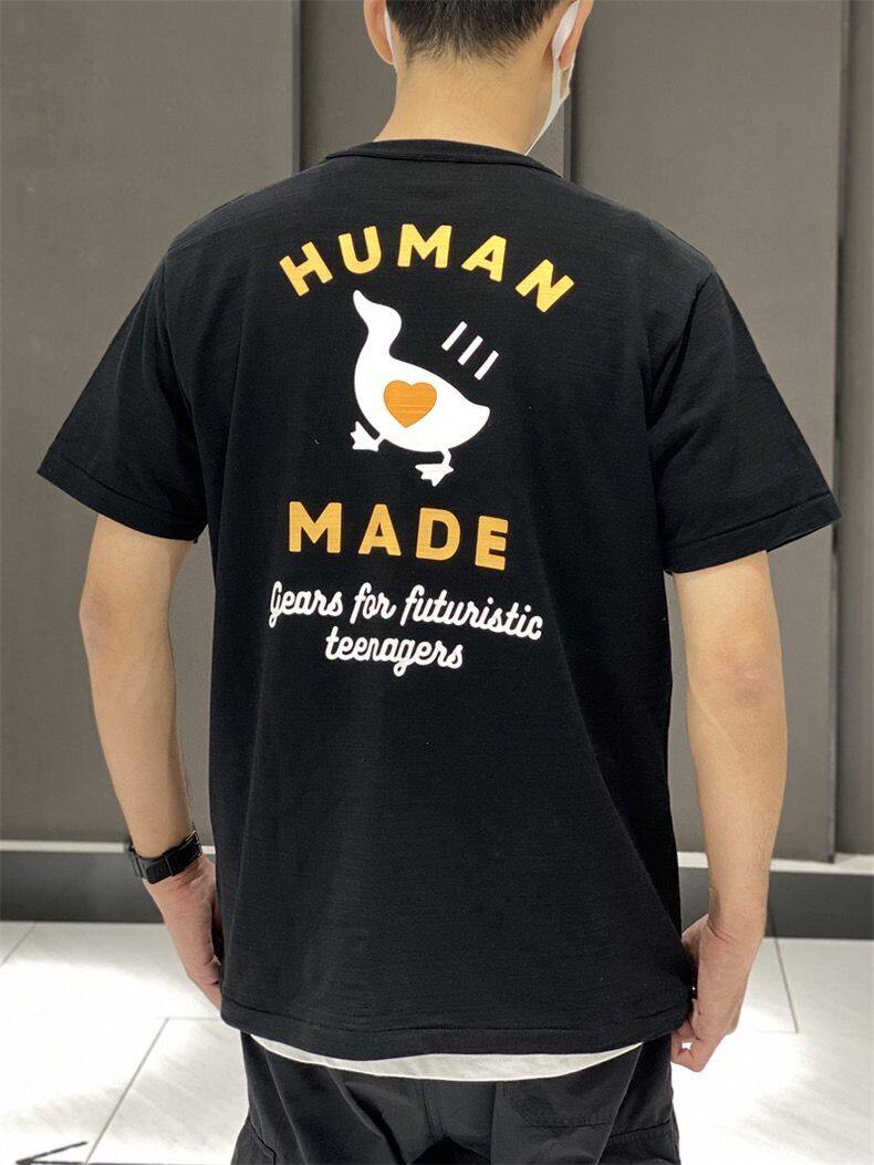 HUMAN MADE 23ss love letter duck print men and women couples loose short sleeve T-shirt tide