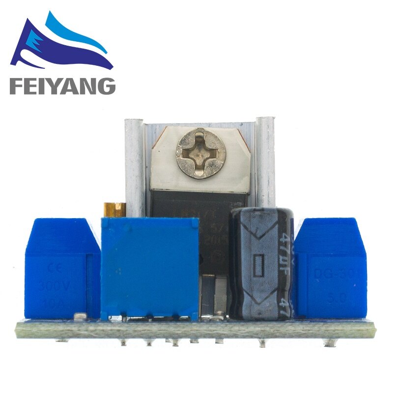 LM317 Adjustable Voltage Regulator Power Supply LM317 DC-DC Converter Buck Step Down Circuit Board Module Linear Regulator