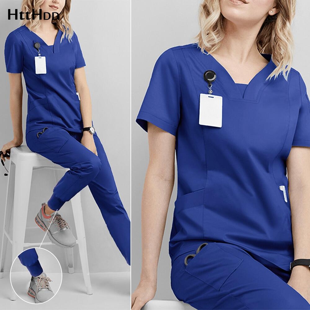 Uniform Scrubs Doctor Nurse Suit Unisex 