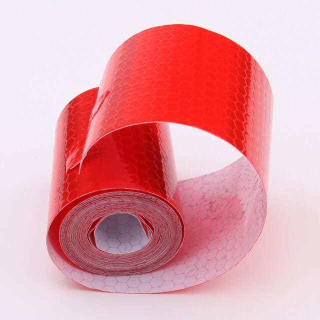 100cmx5cm Car Motorcycle Reflective Warning Tape Sticker Warning Light Protective Film Stickers Strips for Bicycle Night Safety