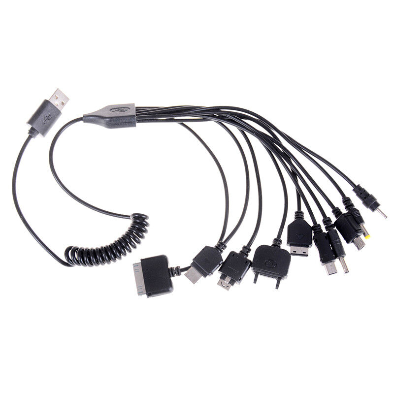 Universal 10 in 1 USB Multi Charger Retractable Phone Cable For Cell Phone