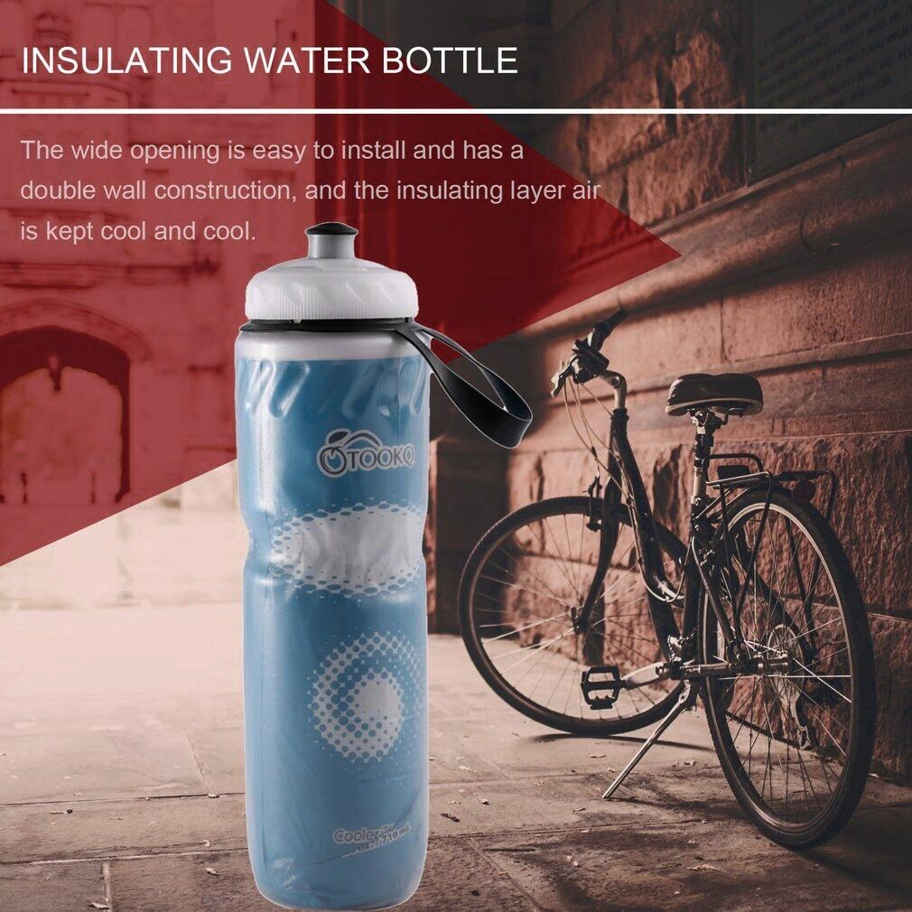 710Ml 24Oz Portable Outdoor Insulated Water Bottle Bicycle Bike Cycling
