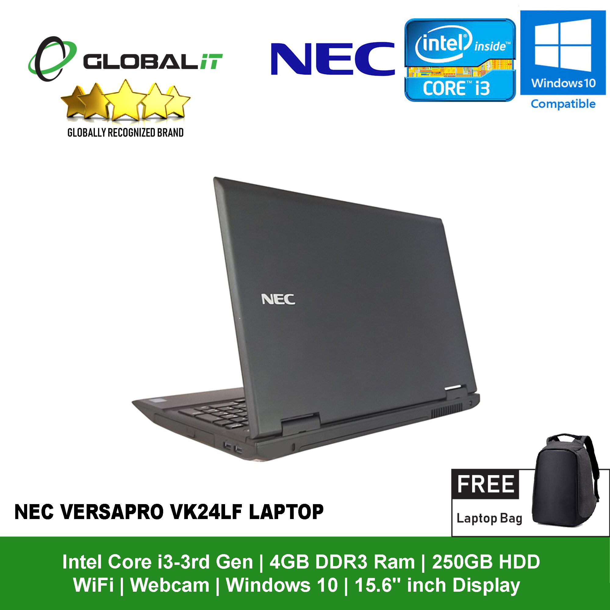 NEC - NEC VJ24LF-G 第3世代Core i3 4GB 500G NEC VersaPro VK24LF i3-3rd 15.6
