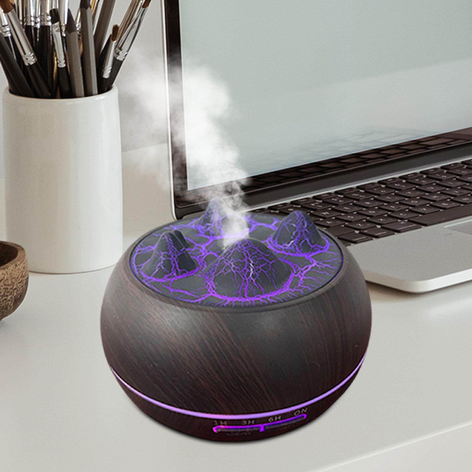 Moon Crystale Air Humidifier Essential Oil Diffuser LED Night Light for Bedroom Study Room