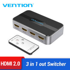 Vention chuyển đổi HDMI 3 ra 1 HDMI Switch 4K 3D 2.0 HDMI Splitter hdmi port hub hdmi spliter for PS4 TV Xbox 3 in 1 out with Remote Control Switch HDMI 2.0 Adapter