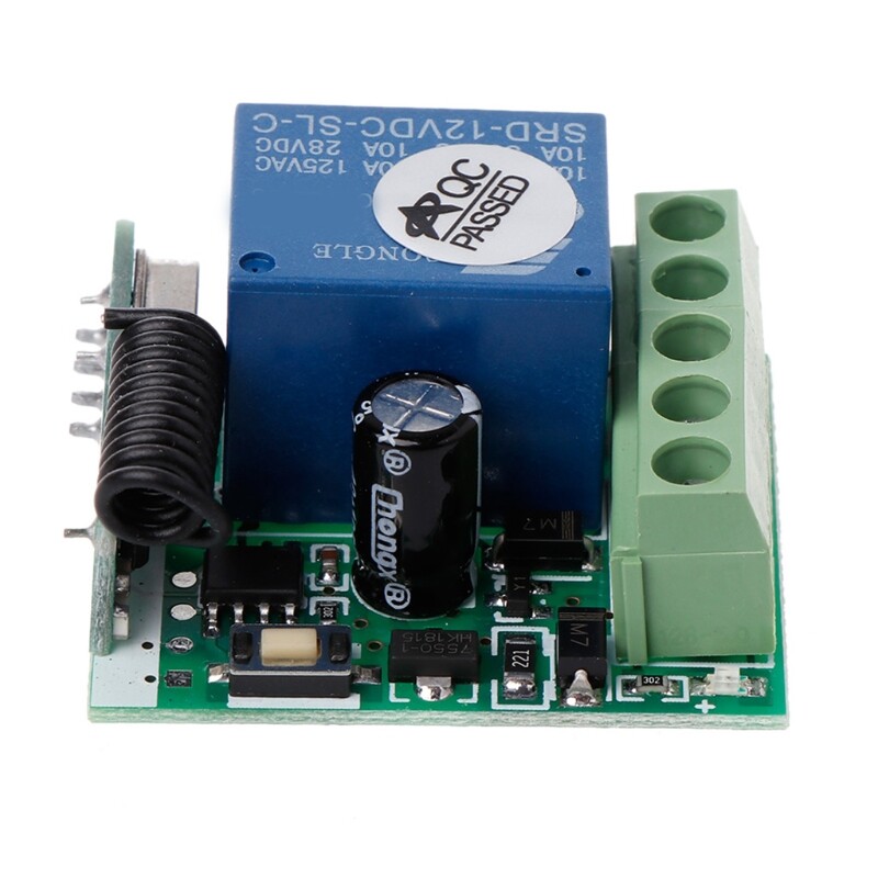 433 Mhz Wireless Remote Control Switch DC 12V 1CH relay 433Mhz Receiver Module For learning code Transmitter Remote