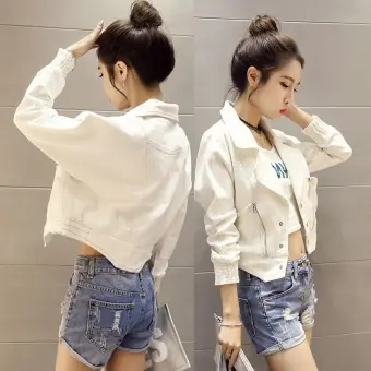denim short jacket ladies