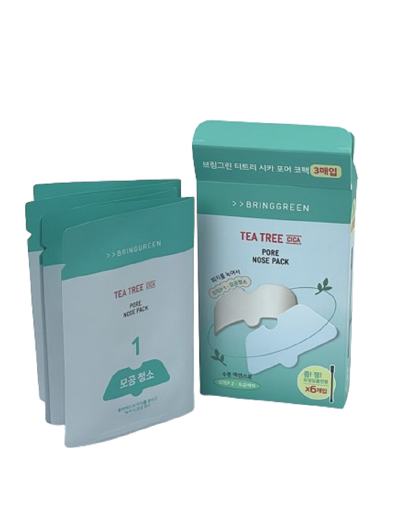 [Bring Green] Tea Tree Cica Pore Nose Pack 3EA