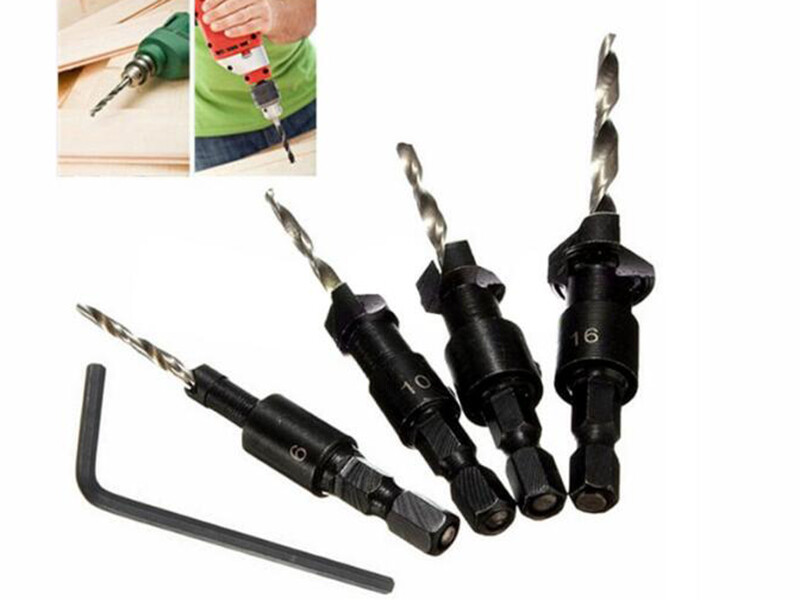[Hàng Sẵn Có] FONIX 6PC HSS Mũi Khoan Countersink Bộ Mũi Khoan Gỗ Mũi Khoan Set Cordless Bước Mũi Khoan Cho Chế Biến Gỗ Kim Loại #5 #6 #8 #10 #12