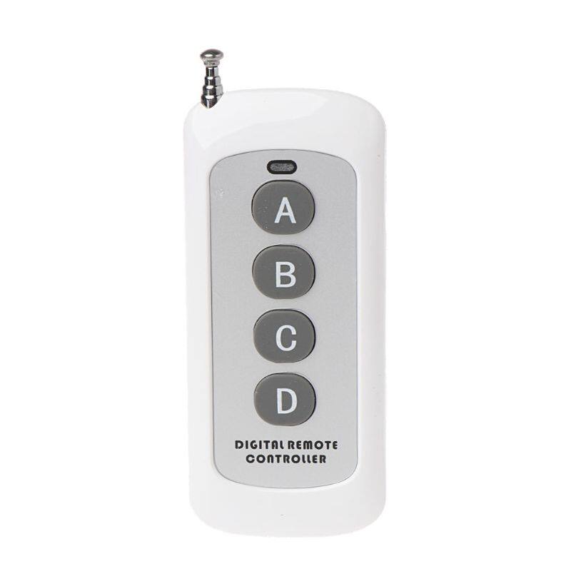 Remote Control Light Switch 433MHz 4-Channel Learning Code Transmitter Wireless Key Fob Garage Door Opener