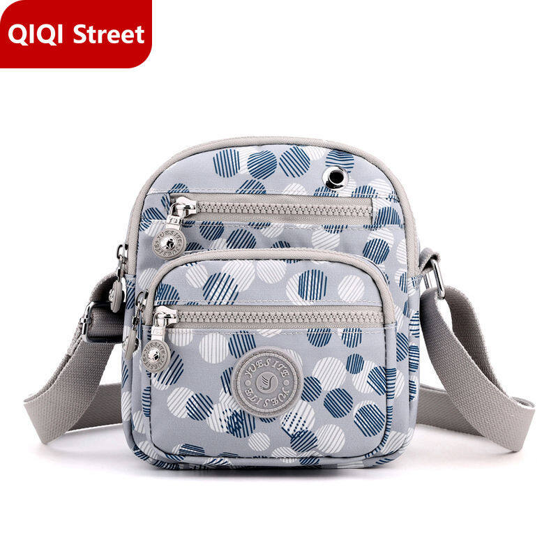 Crossbody mobile phone bag female 2021 new sale, multiple compartments mini small sling bag, vertical coin purse, shoulder bag, nylon cloth bag, mini bag for woman