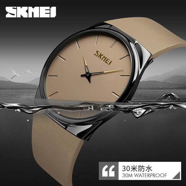 Đồng hồ thạch anh SKMEI cho nam và nữ đồng hồ đeo tay bằng hợp kim nhẹ mỏng chống nước thời trang giản dị hàng ngày - INTL