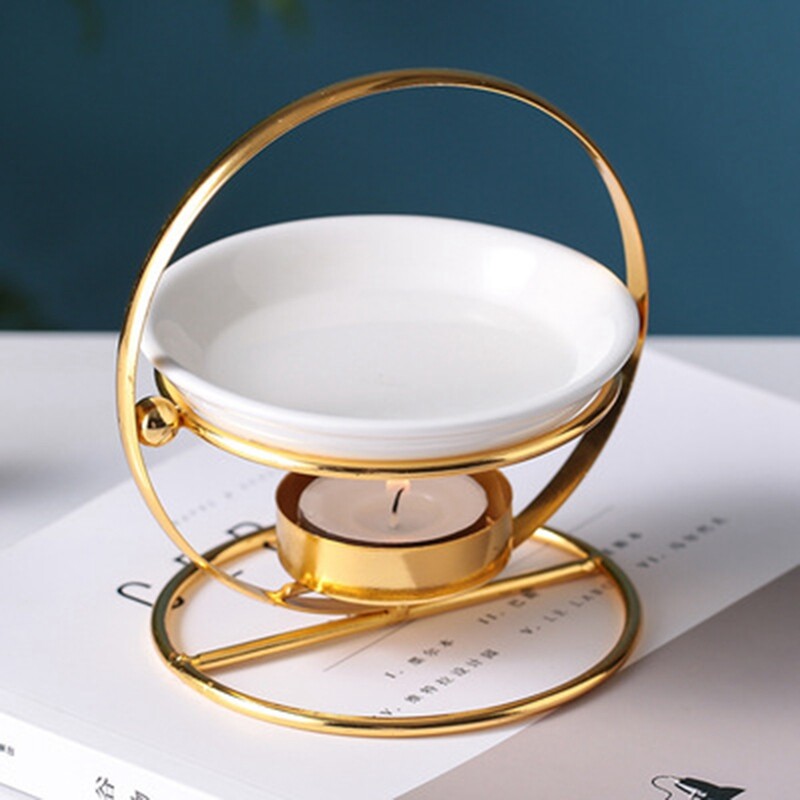 Romantic Tealight Candle Holder Ceramic Oil Burner Essential Aroma