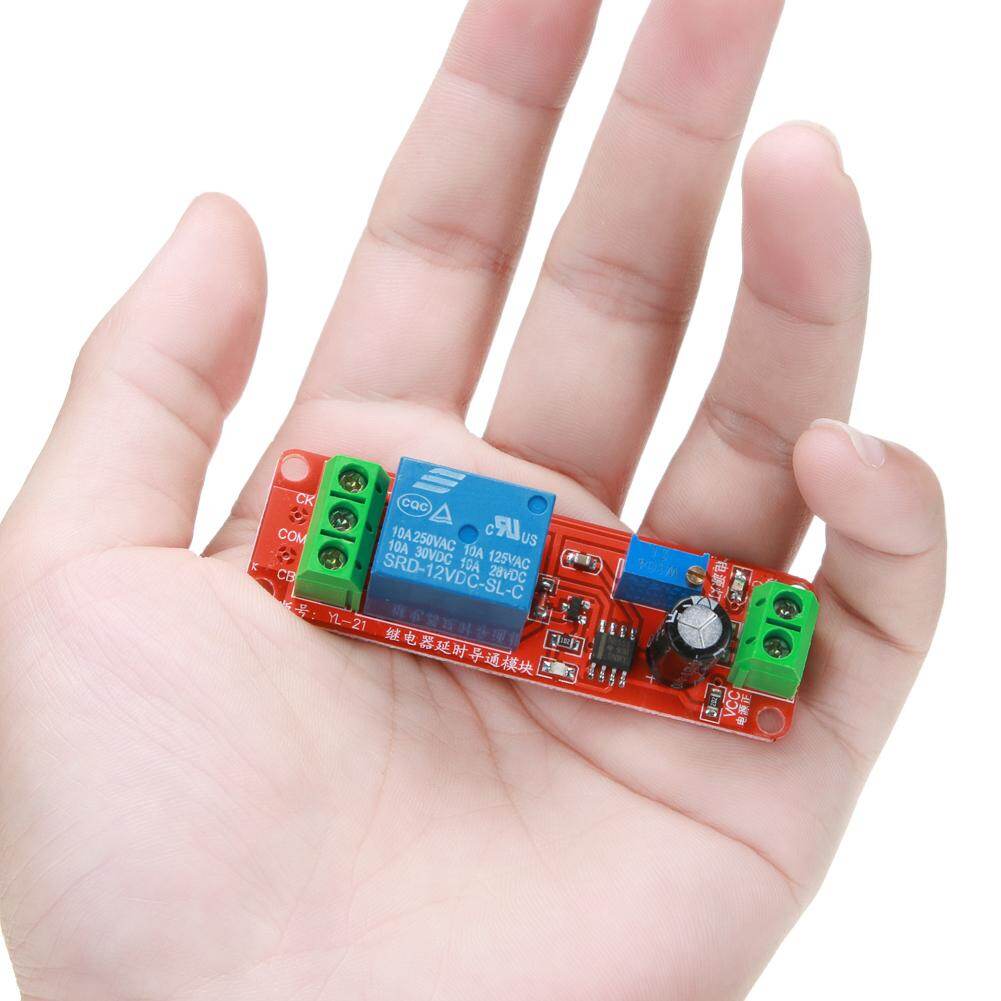 2 Cái DC 12V Độ Trễ Rơle Shield NE555 Công Tắc Hẹn Giờ Mô-đun Điều Chỉnh