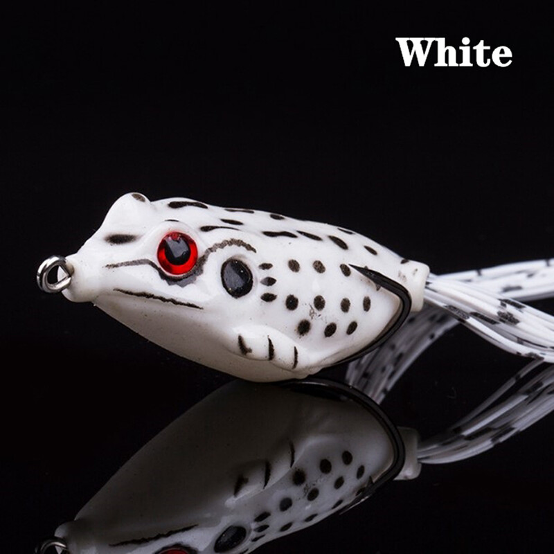 Moito Frog Soft Fishing Lure Double Hooks Artificial Bait Frog Tool