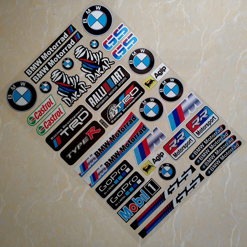 Reflective Motorcycle Stickers waterproof for BMW