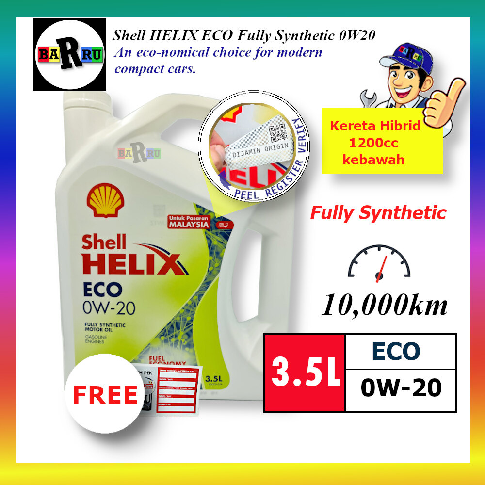 shell-helix-eco-0w20-3-5l-fully-synthetic-engine-oil-lubricant-0w-20