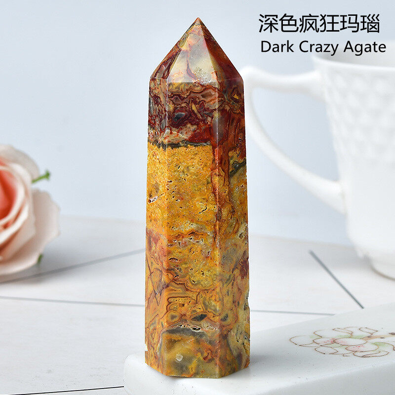 70-80mm Natural Crystal Hexagonal Prism Single Pointed Column, Various Materials, Crystal Raw Stone, Large Size