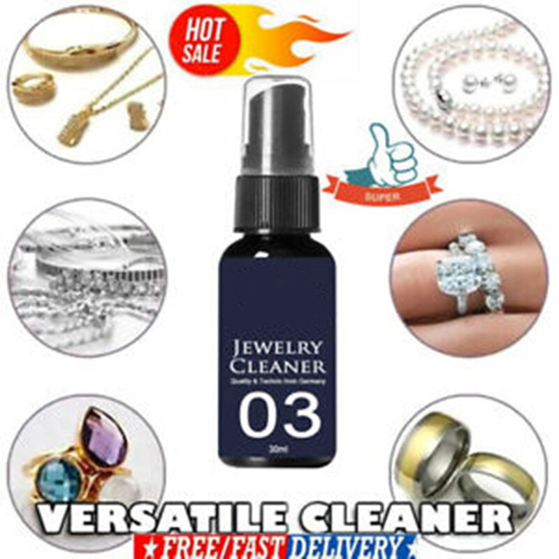 BURNELLP Johni 30ml Jewelry Cleaner Detergent Solution Silver Gold Diamond Ring Cleaning Spray