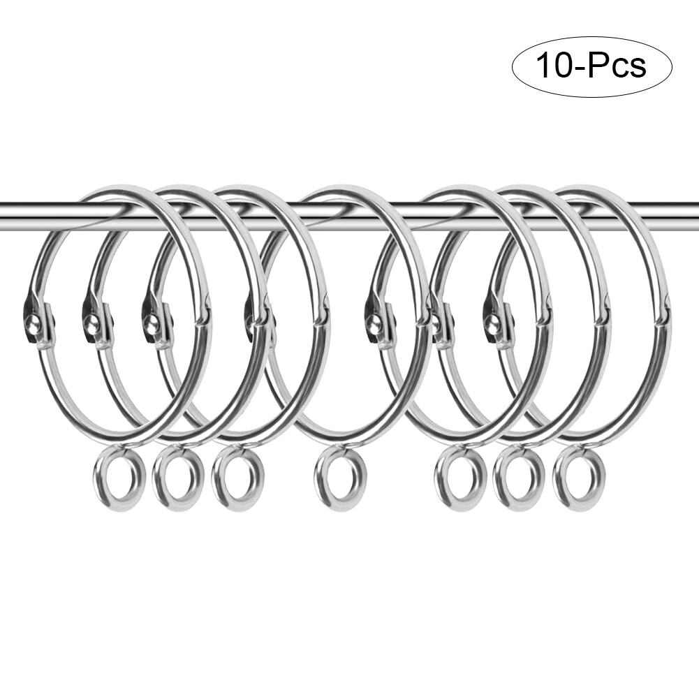 10 PCS Curtain Rings for Curtains and Rods Opening 50mm Internal Diameter iron Hanging Rings