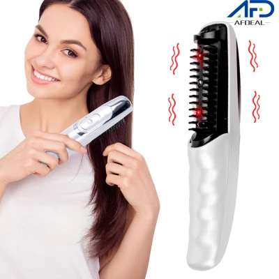 Electric Massage Comb Hair Growth Therapy Infrared Rf Red Light Massager Anti Hair Loss Brush Head Massager