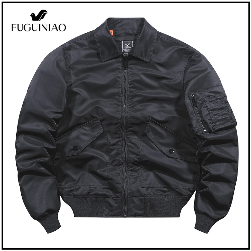 Fuguiniao Men and Women Air Force Jacket Coat Fashion Youth Bomber Jacket M-4XL