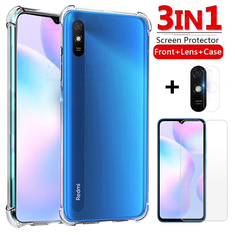Glass Case For redmi 9a glass camera protective glass for xiaomi redmi 9a 9 a a9 9c redmi9a xiomi redmy readmi 9a 9c screen protector safety film 9H