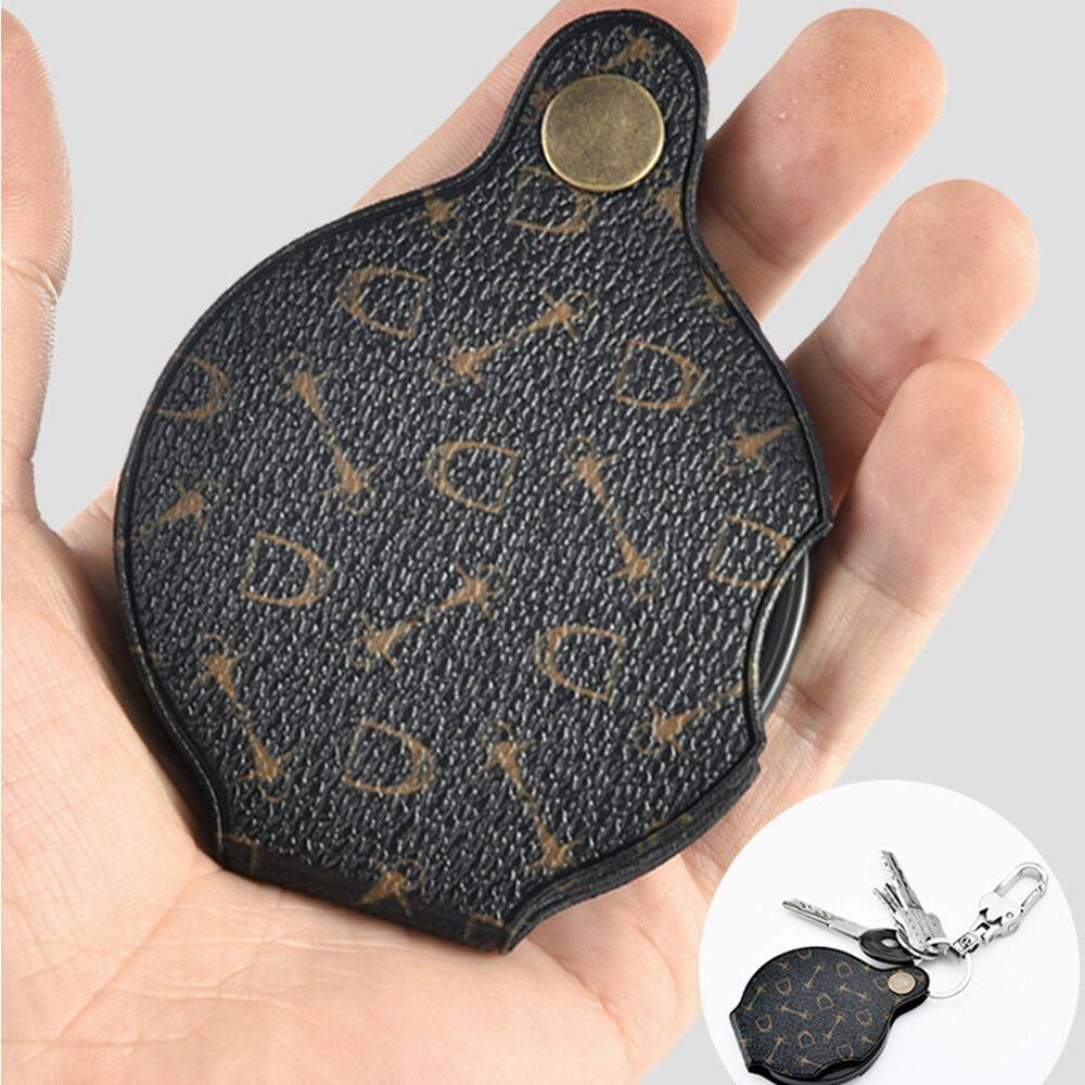 LICHEEING Có móc khóa Di động Mini Cầm tay Kính lúp đọc sách Kính lúp trang sức Kính lúp bỏ túi Kính lúp