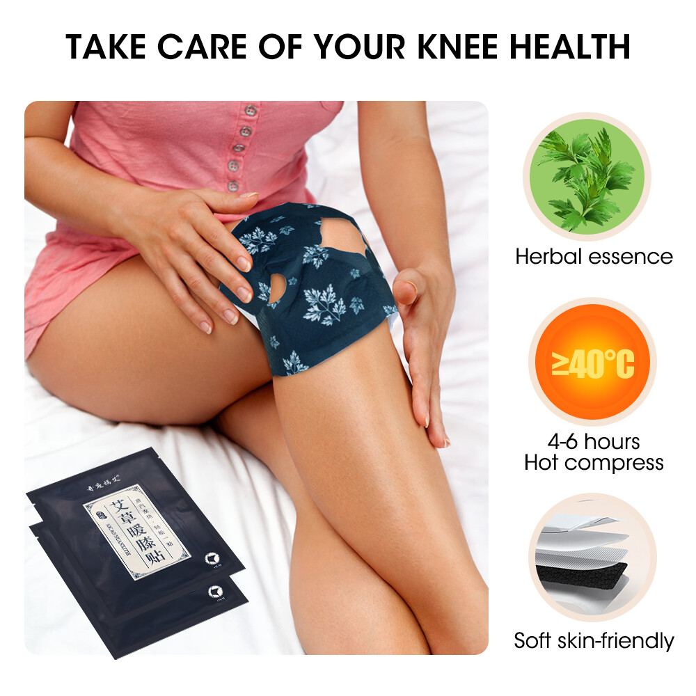 Dearbeauty Wormwood Steam Self-Heating Knee Patch Disposable Warming Knee Paste Joint Constant Temperature Hot Compress Pain Relief