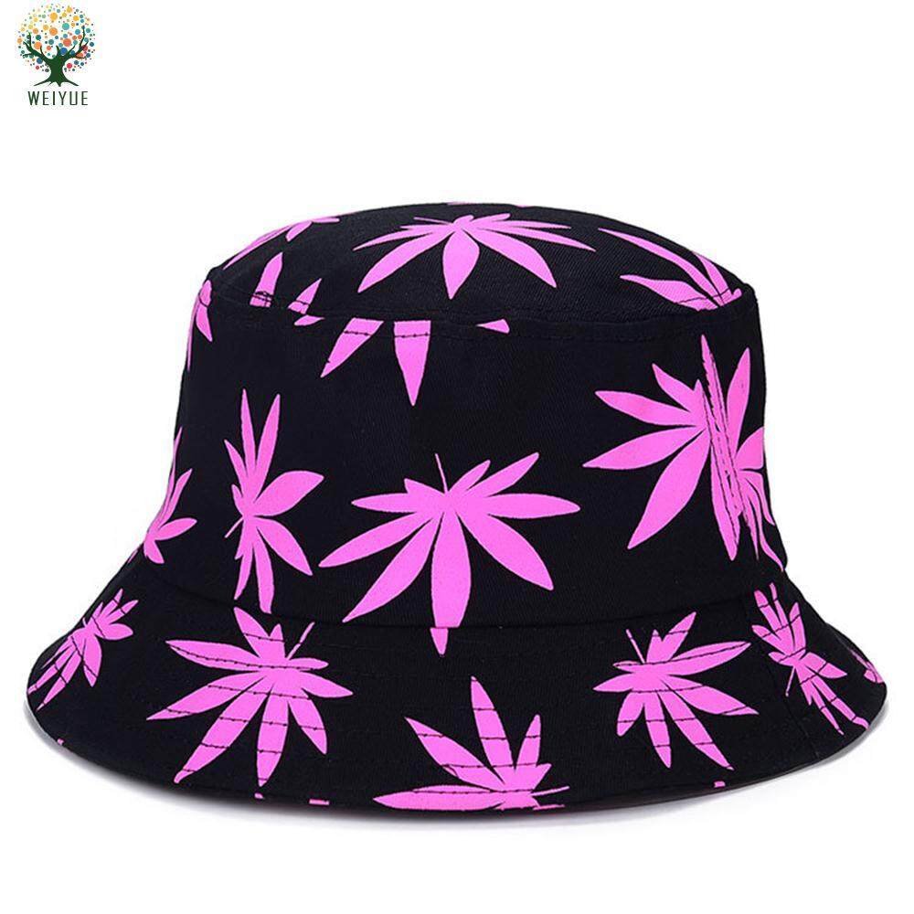 Ember Topi Topi Nelayan Topi Pantai Maple Daun Kapas Perjalanan Ultraviolet