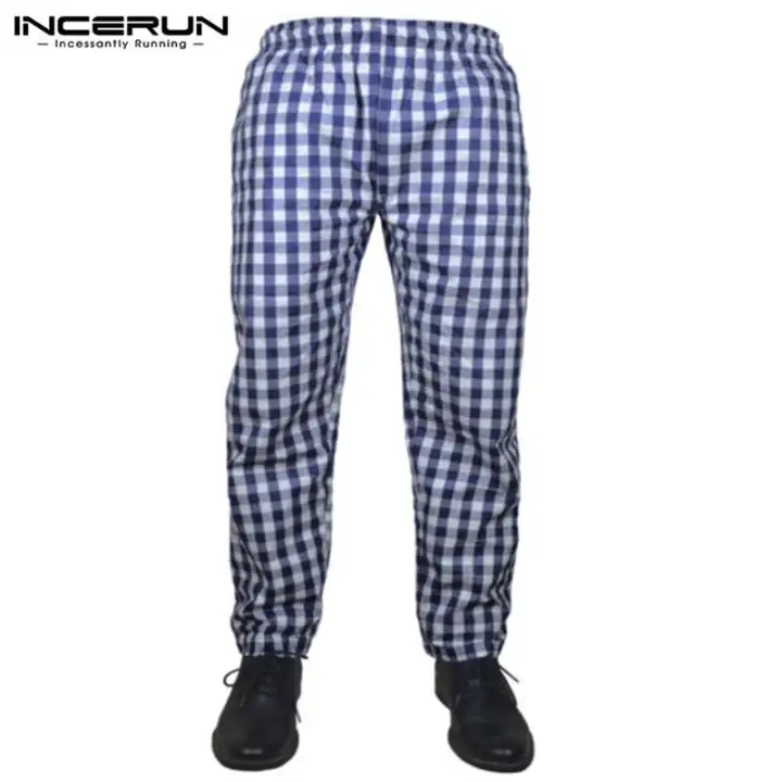 plaid check pants