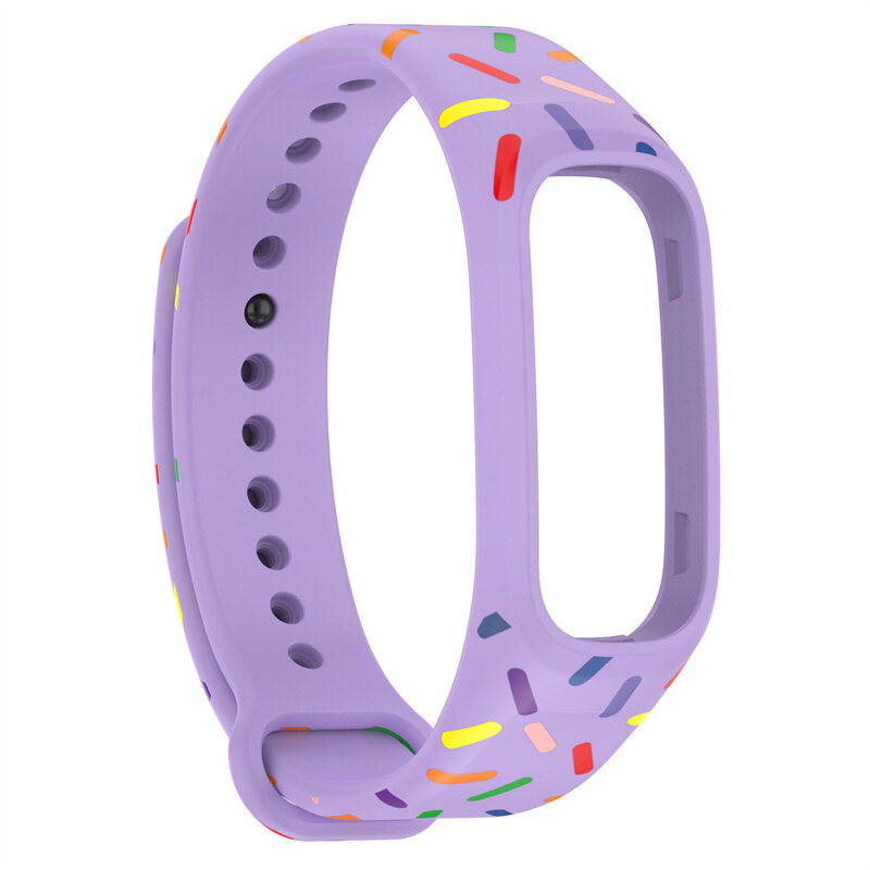 BLUESN Pride Edition Rainbow Silicone Strap for Oppo Band Replacement Wristband Sport Smart Watchband Bracelet for Oppo Watch Band Strap