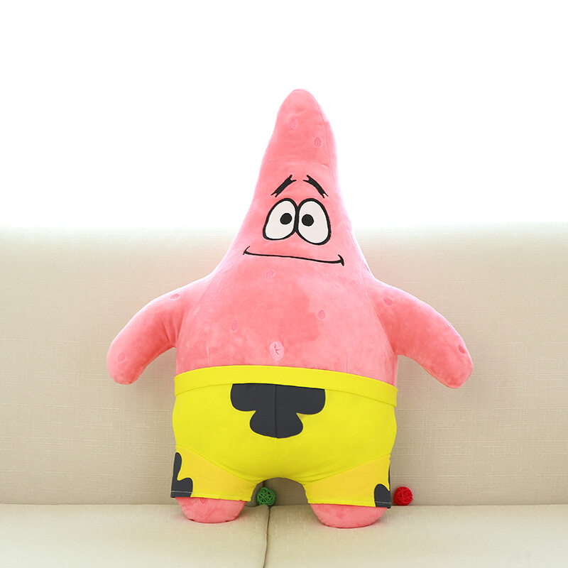 Cute Spongebob Plush Toy Big Size Doll Cartoon Patrick Star Stuffed ...