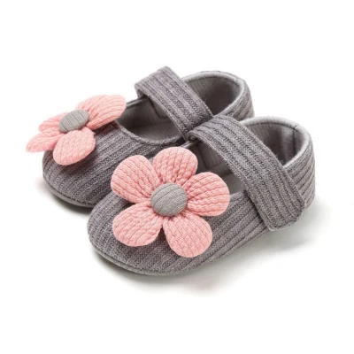 Oyamerbaby Baby Girl Anti-Slip Flower Soft Soled Casual Walking Sneakers