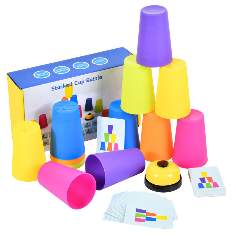 YADOU Concentration children's puzzle early teaching stacking cups competitive fast stacking cup toys logical thinking board game training