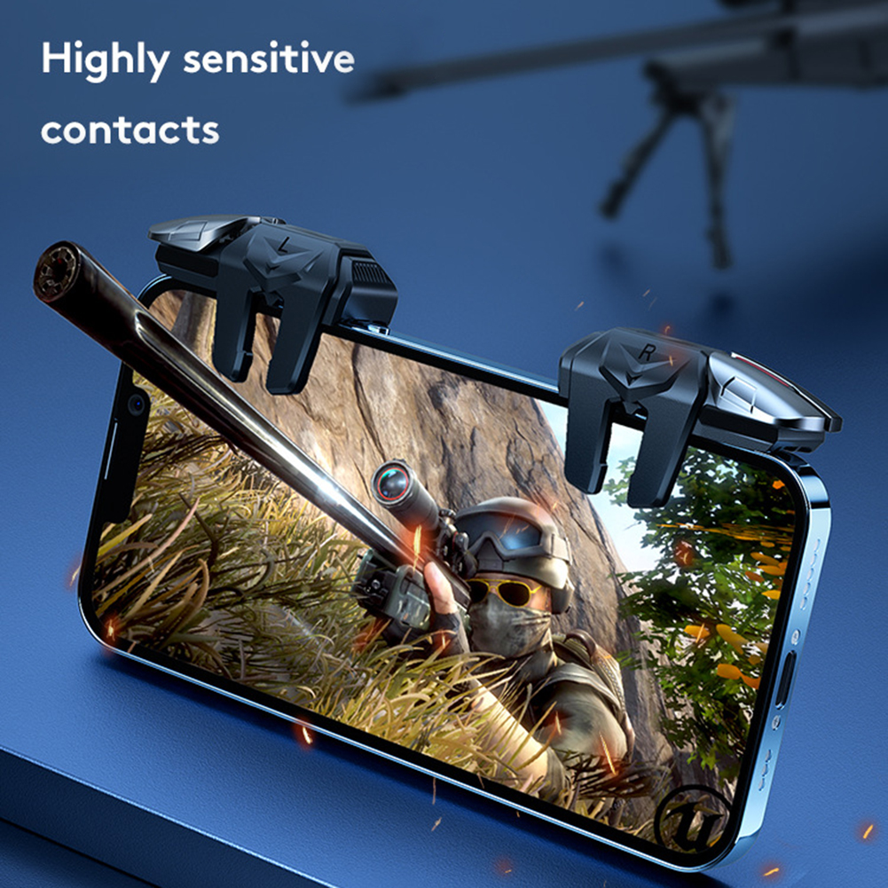 1 Pair 6 Finger Game Controller Gaming Aim Shooting Triggers Button for PUBG