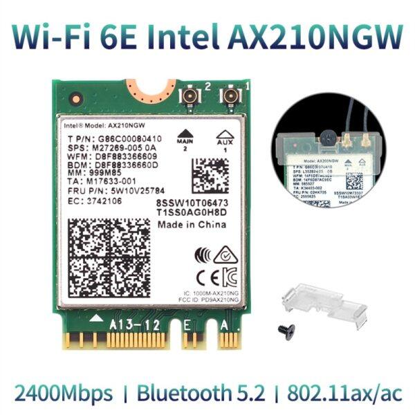 Bảng giá 3 Card Mạng Không Dây 3000Mbps Wifi 6E Intel AX210 802.11Ax/Ac 2.4Ghz 5Ghz M.2 Bluetooth 5.2 Bộ Chuyển Đổi Intel 9260 AX200 Cho Máy Tính Xách Tay Phong Vũ